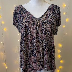 Lucky Brand Paisley Top!